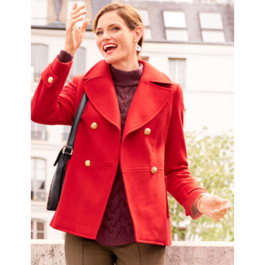 Talbots Double-Breasted Peacoat